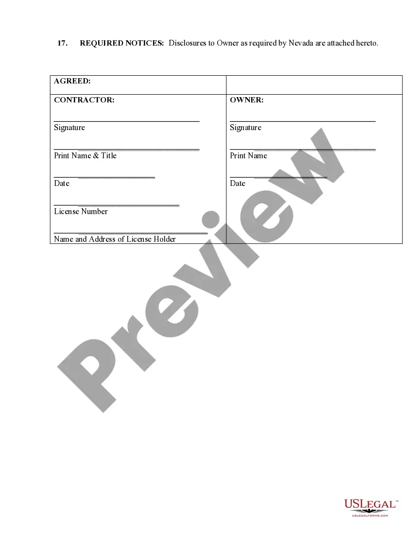 Preview Site Work Contract for Contractor