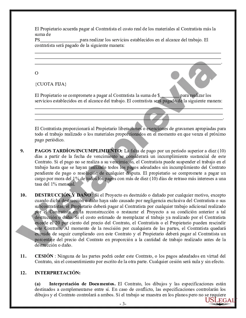 Preview Contrato de revestimiento para contratista