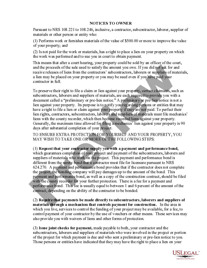 Preview Siding Contract for Contractor