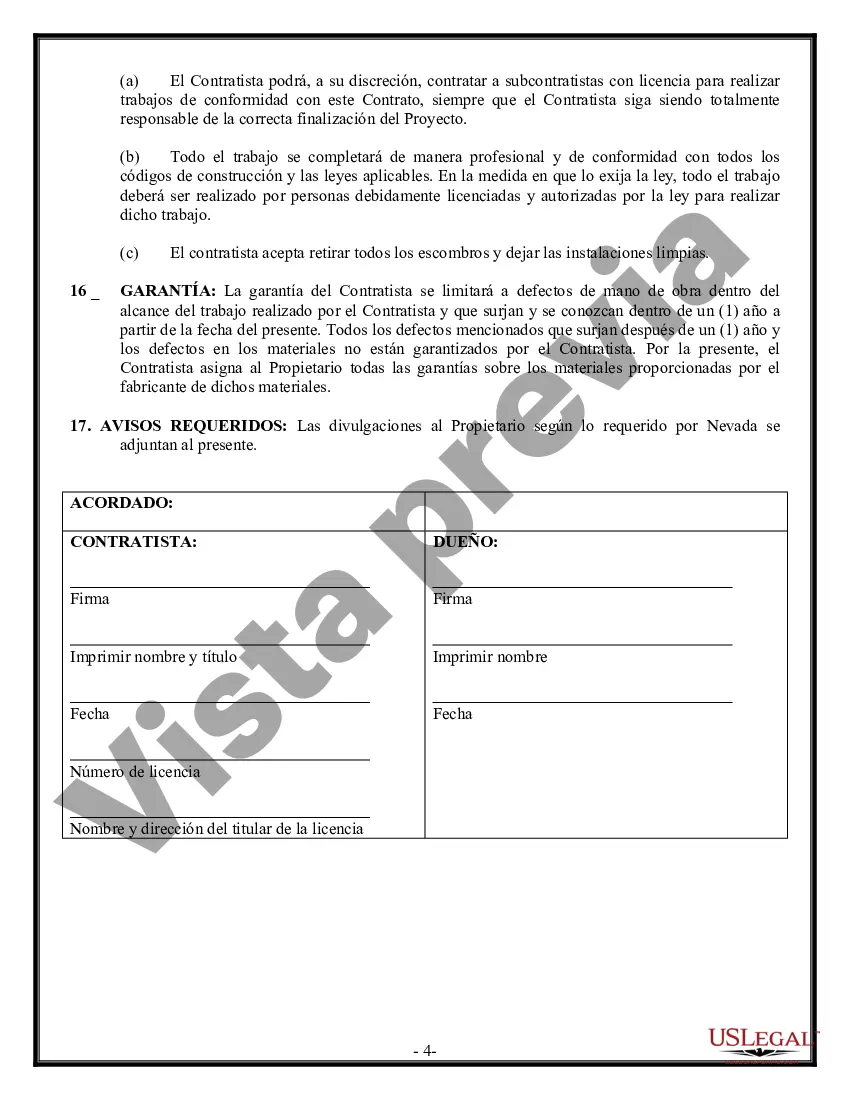 Preview Contrato de albañil para contratista