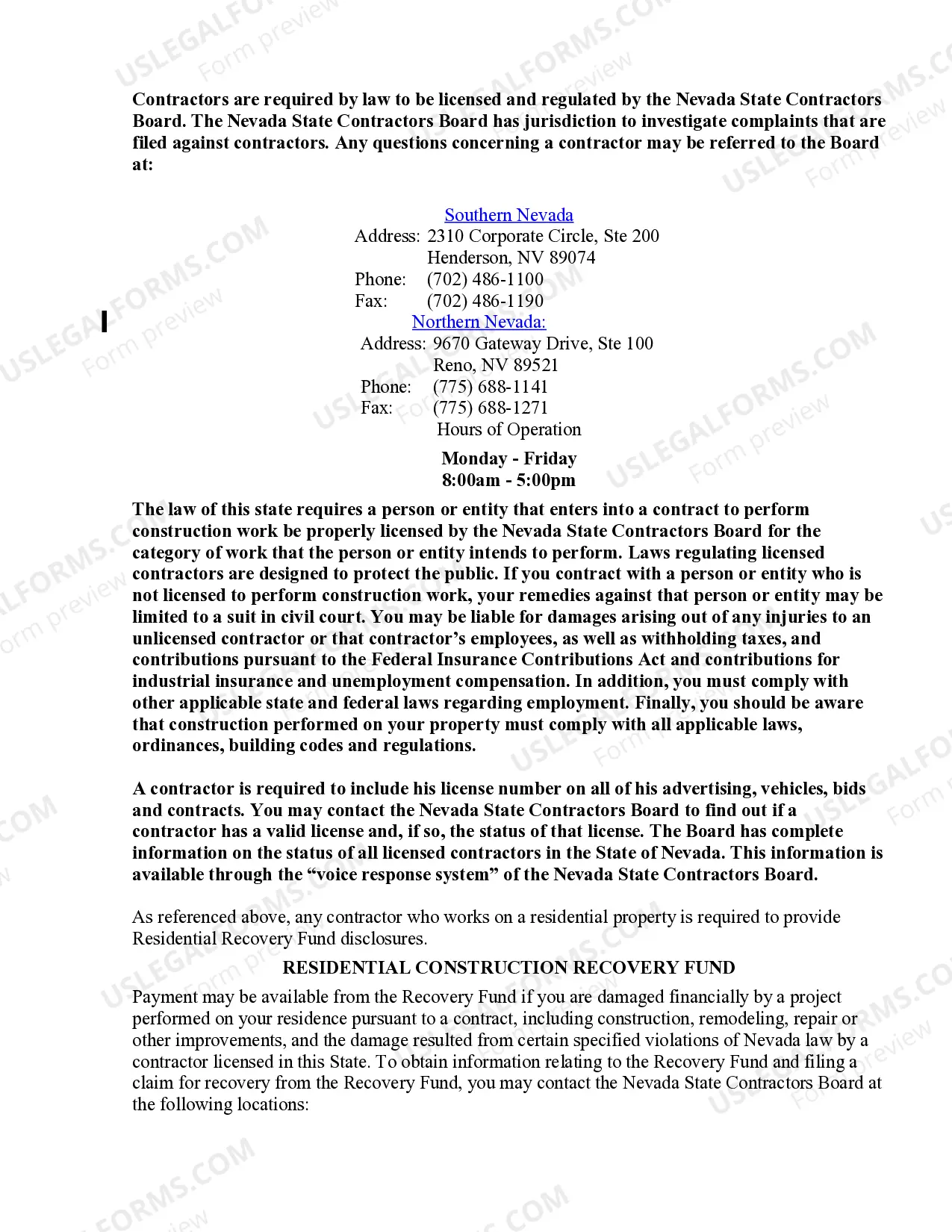 Preview Roofing Contract for Contractor