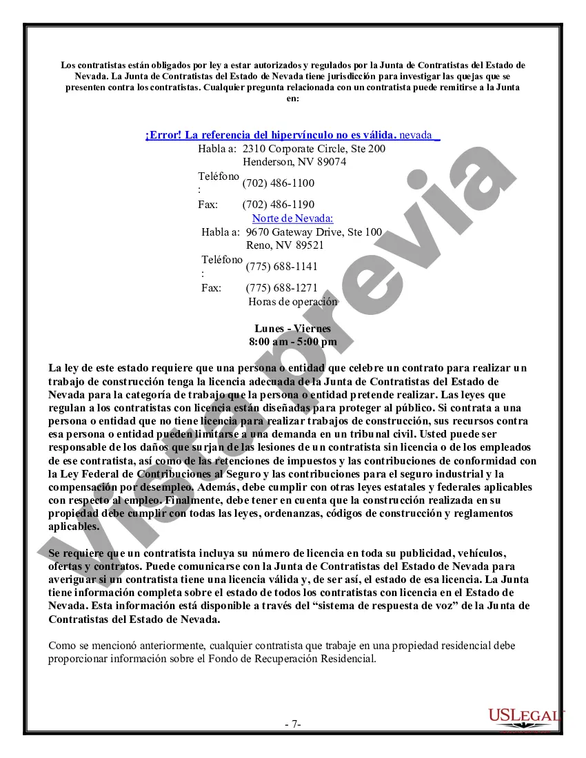 Preview Contrato de paneles de yeso de yeso para contratista