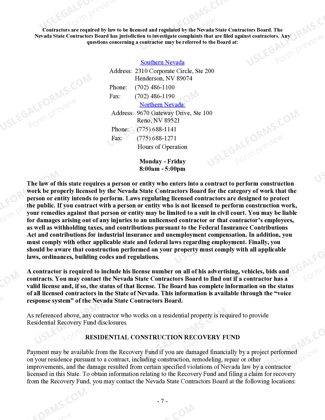 Preview Flooring Contract for Contractor