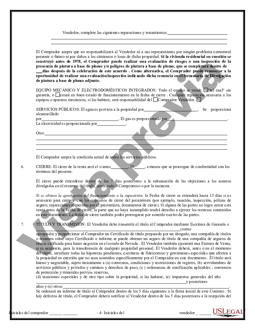 Preview Contrato de Compraventa de Bienes Inmuebles sin Corredor para Acuerdo de Venta de Casa Residencial