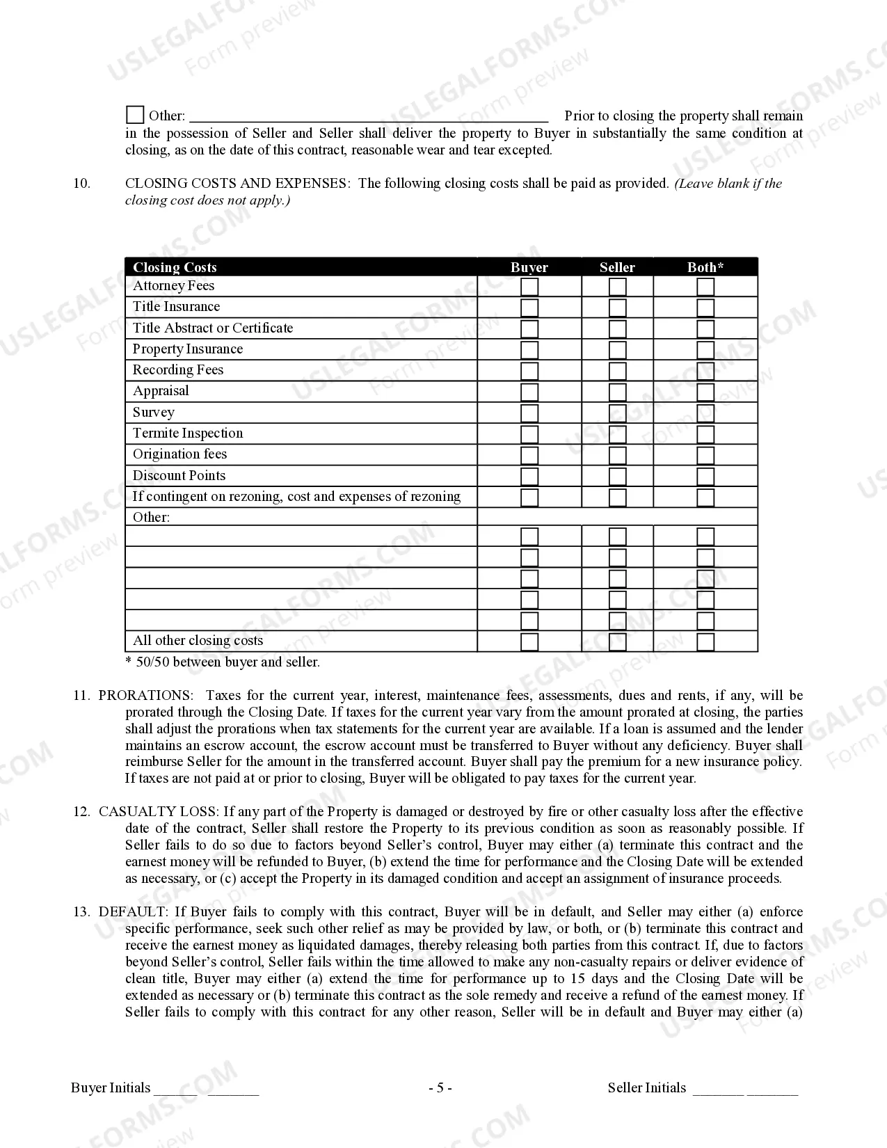 Preview Contract for Sale and Purchase of Real Estate with No Broker for Residential Home Sale Agreement