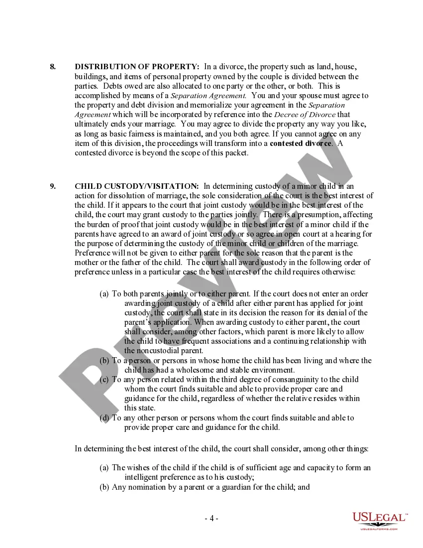 Get Nevada No-Fault Agreed Uncontested Divorce Package for Dissolution of Marriage for people with Minor Children Preview Nevada No-Fault Agreed Uncontested Divorce Package for Dissolution of Marriage for people with Minor Children