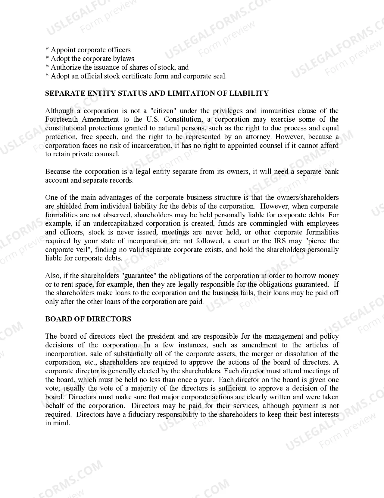 Preview Nevada Business Incorporation Package to Incorporate Corporation