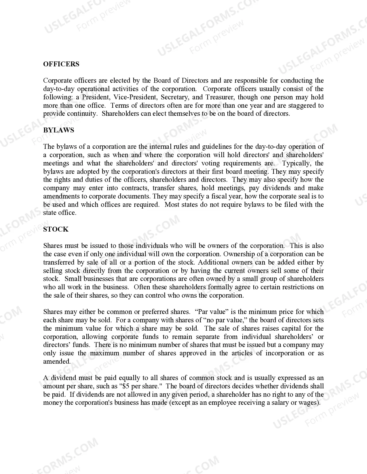 Preview Nevada Business Incorporation Package to Incorporate Corporation