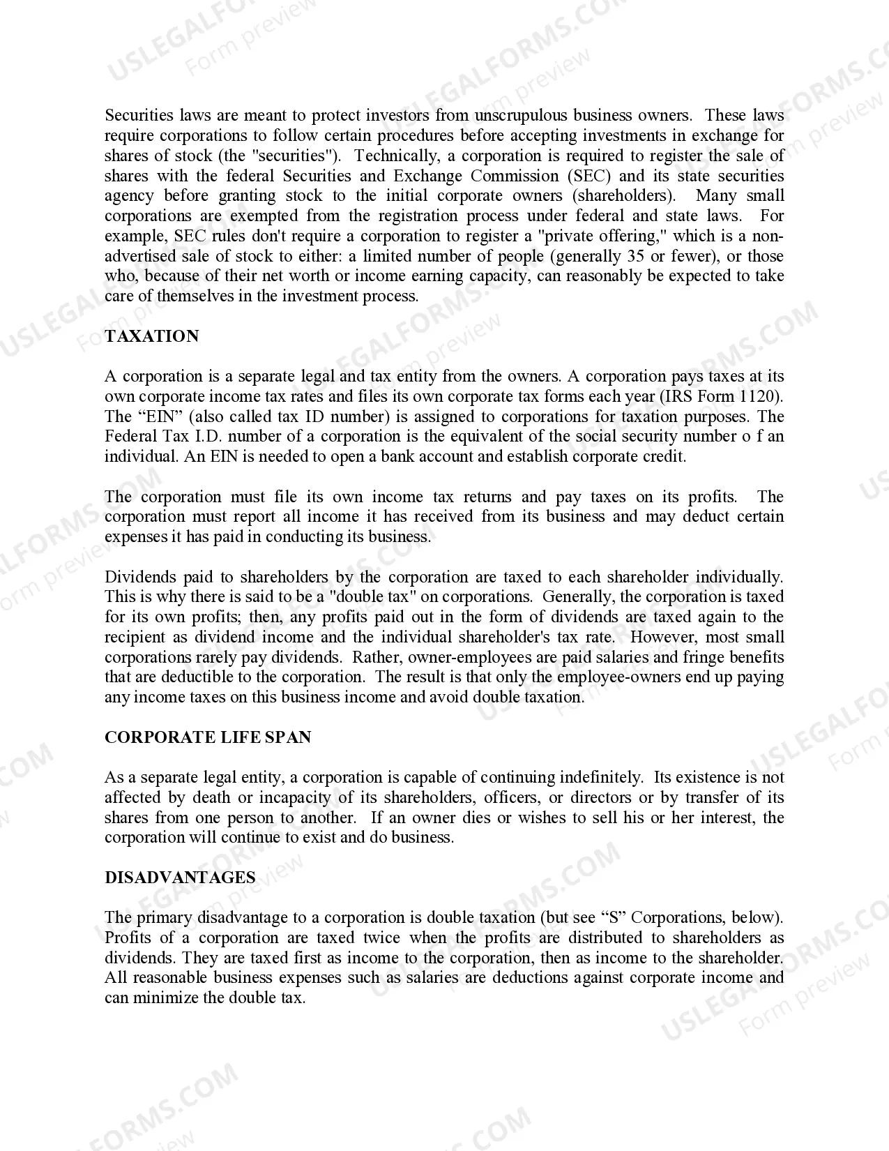 Preview Nevada Business Incorporation Package to Incorporate Corporation