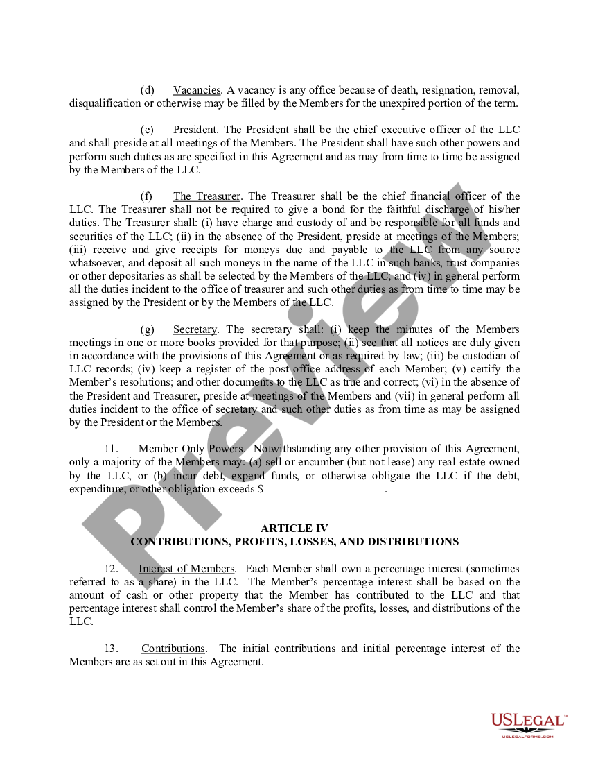 Nevada Series Llc Operating Agreement Template 5603