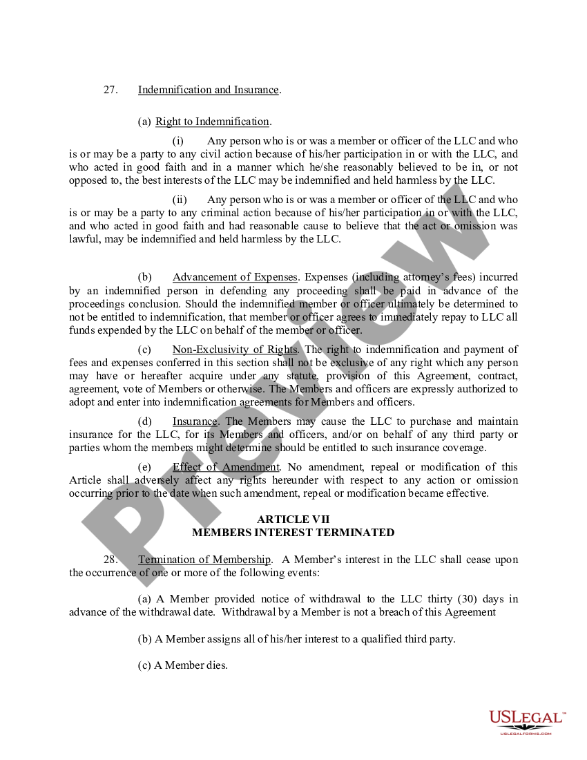 Nevada Llc Operating Agreement Template 7955