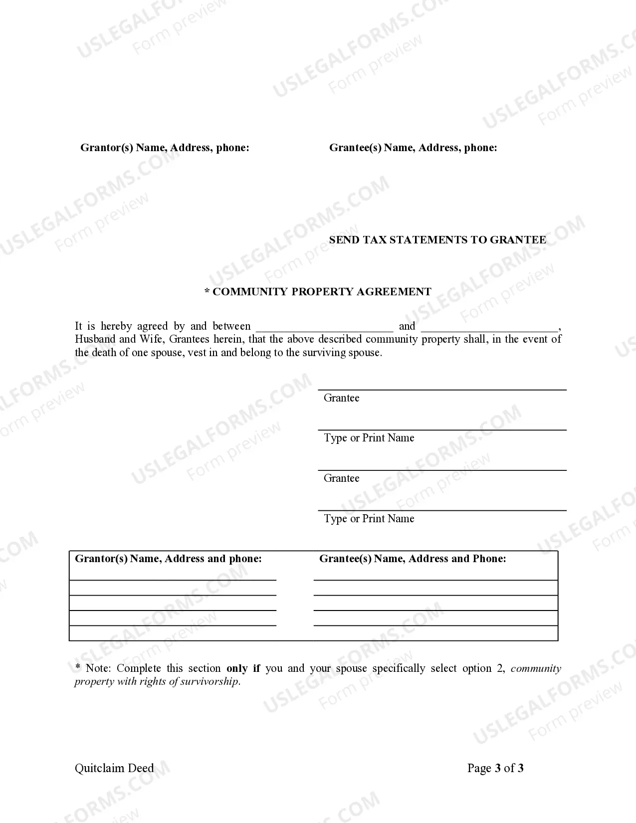 Preview Quitclaim Deed from Corporation to Husband and Wife