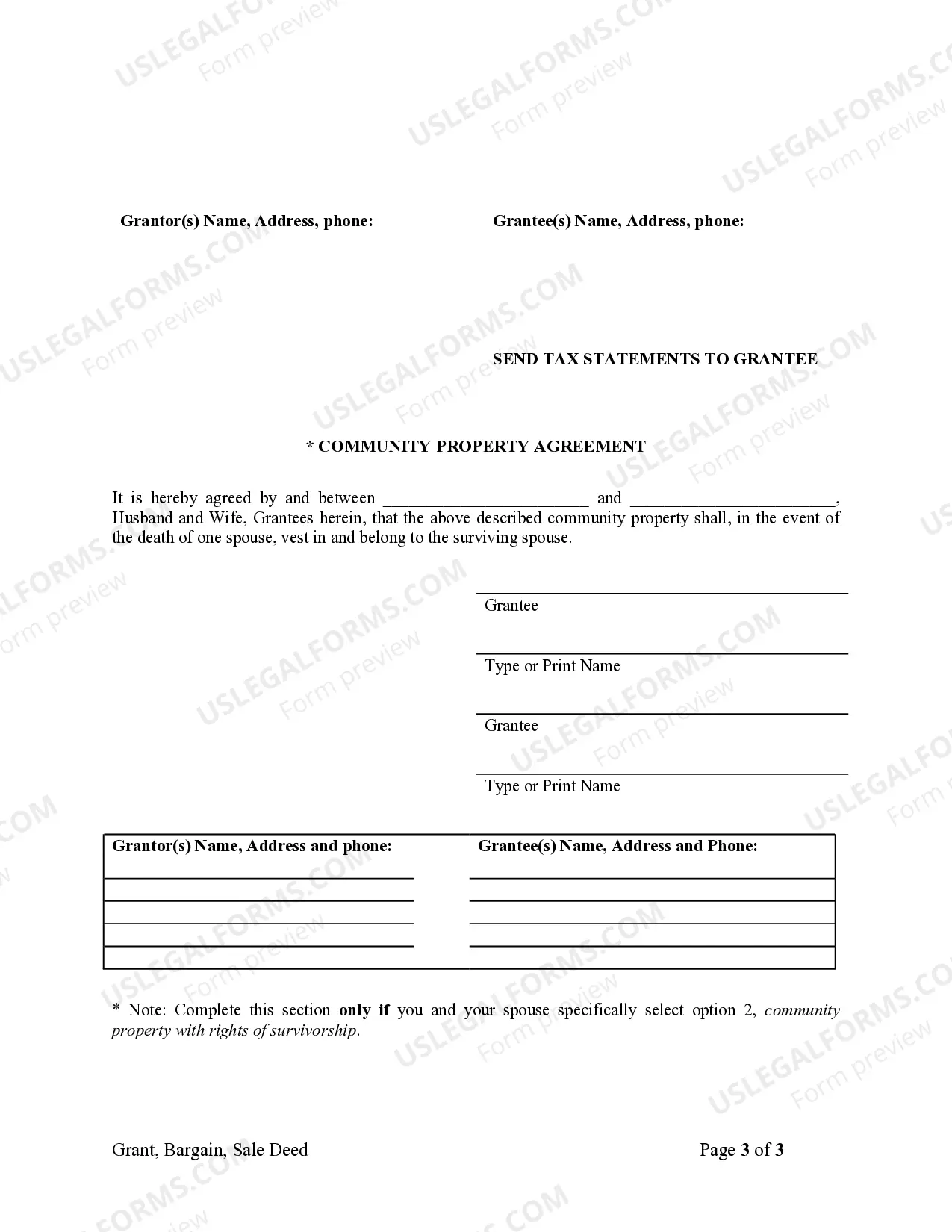 Preview Grant, Bargain, Sale Deed from Corporation to Husband and Wife