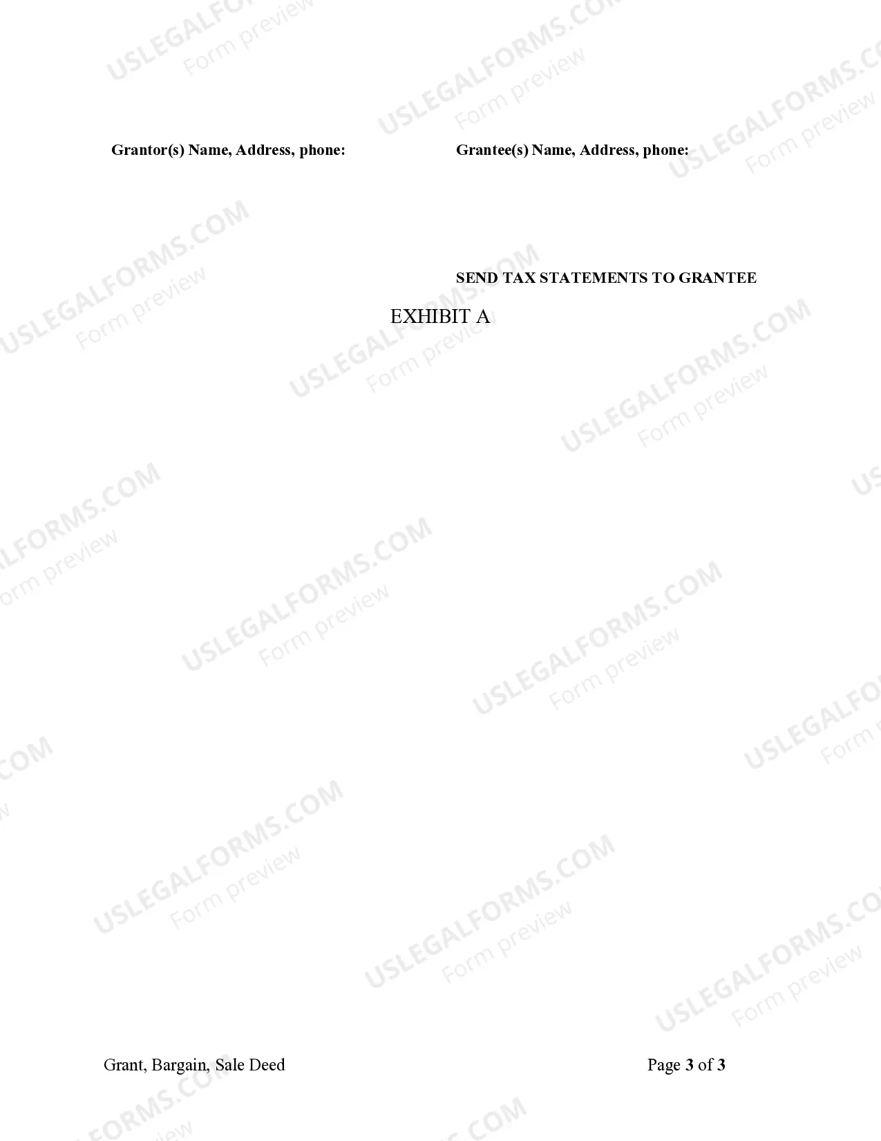 Preview Grant, Bargain, Sale Deed from Corporation to Individual