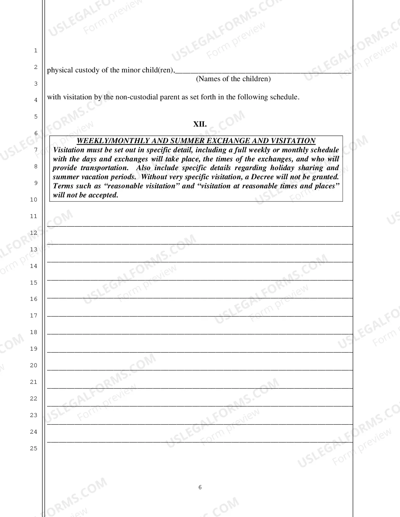 Preview Answer to Complaint to Divorce and Counterclaim with Children