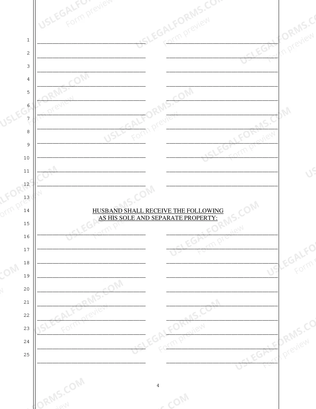 Preview Answer to Complaint to Divorce and Counterclaim no Children