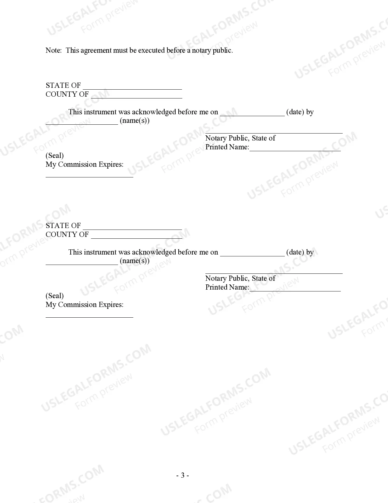 Preview Revocation of Postnuptial Property Agreement