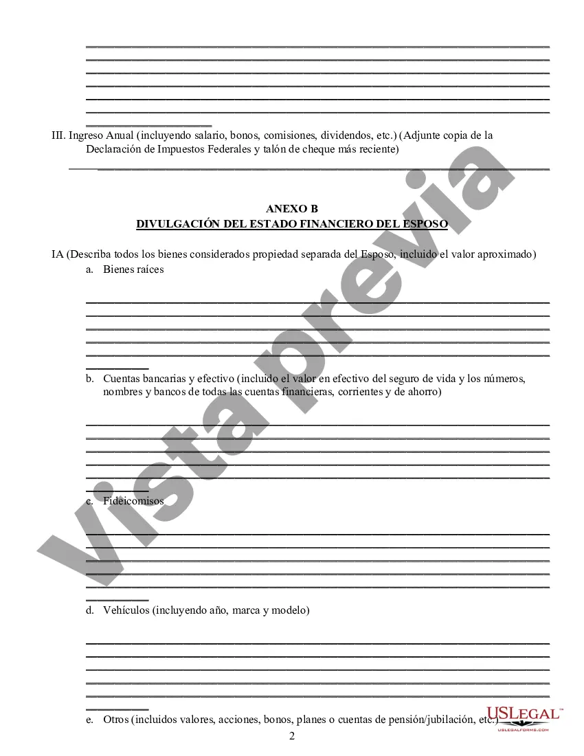 Preview Acuerdo de propiedad posnupcial - Nevada