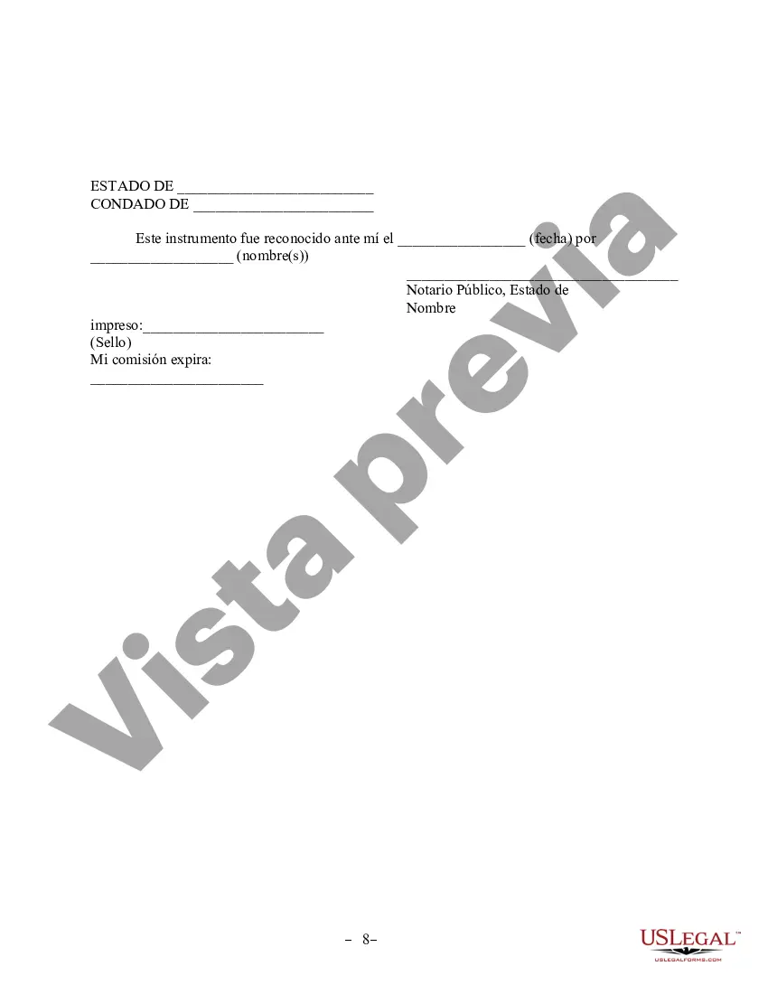 Preview Acuerdo de propiedad posnupcial - Nevada