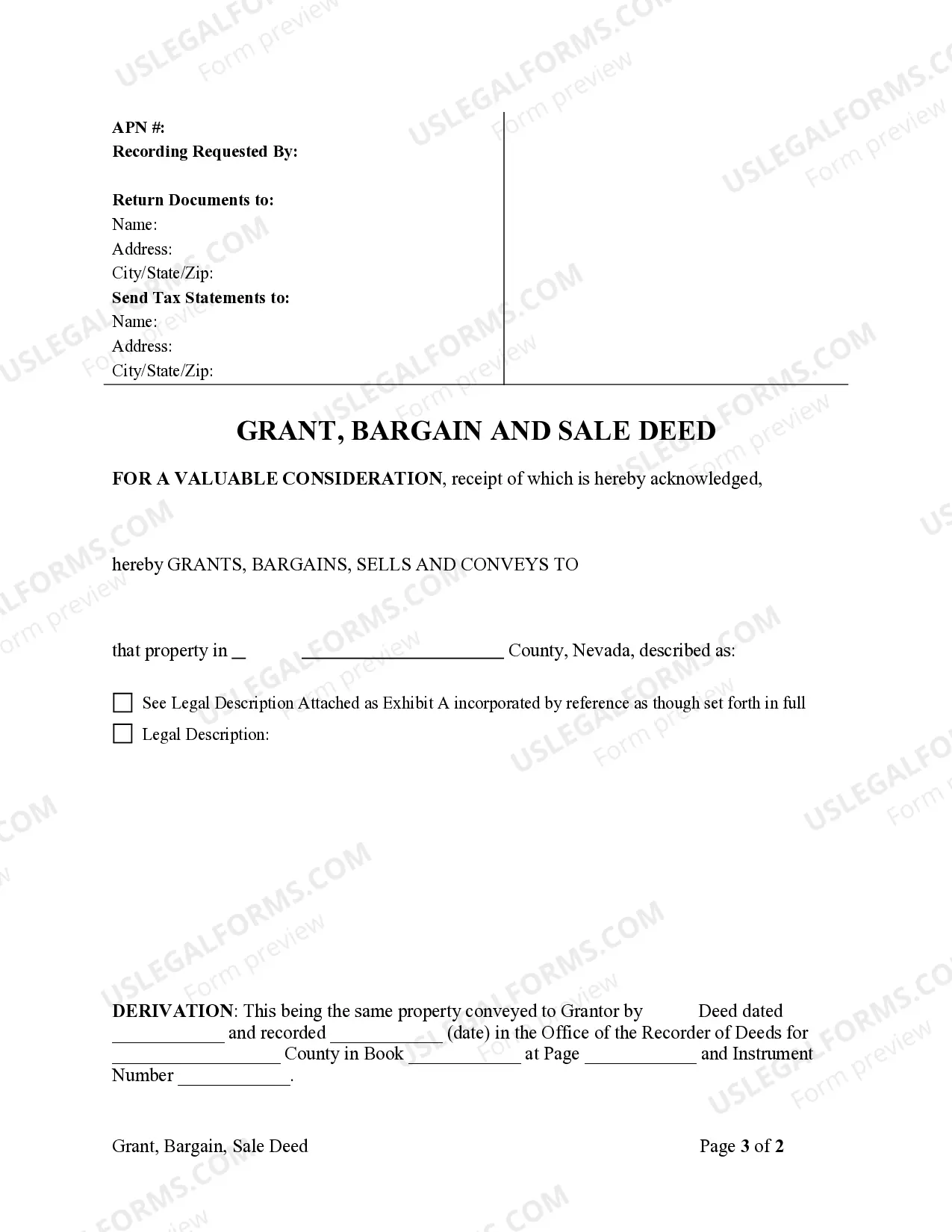 Preview Grant, Bargain and Sale Deed - Limited Liability Company to Limited Liability Company