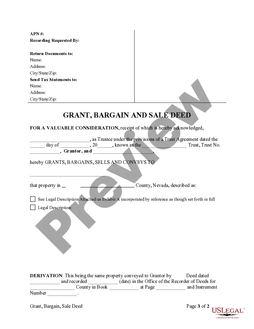 Preview Grant Deed from Trust to an Individual