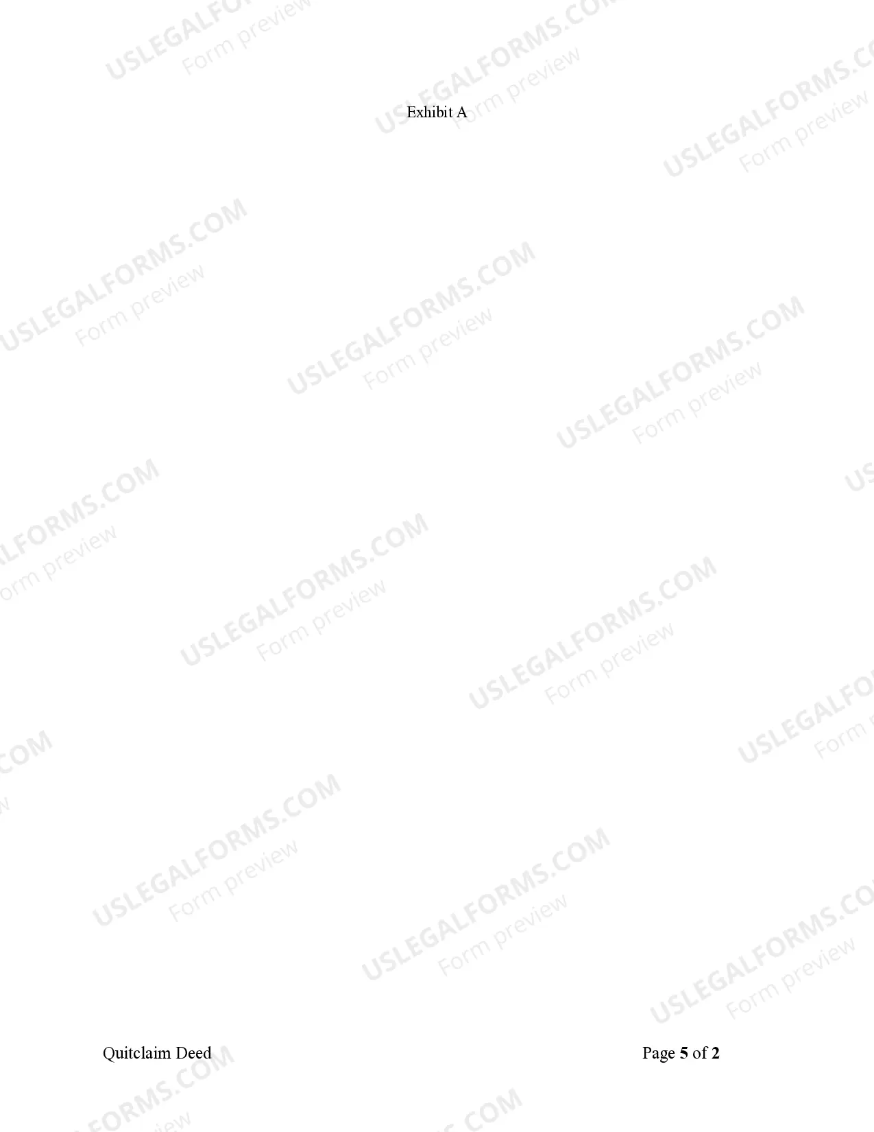 Preview Quitclaim Deed - Trust to Three Individuals