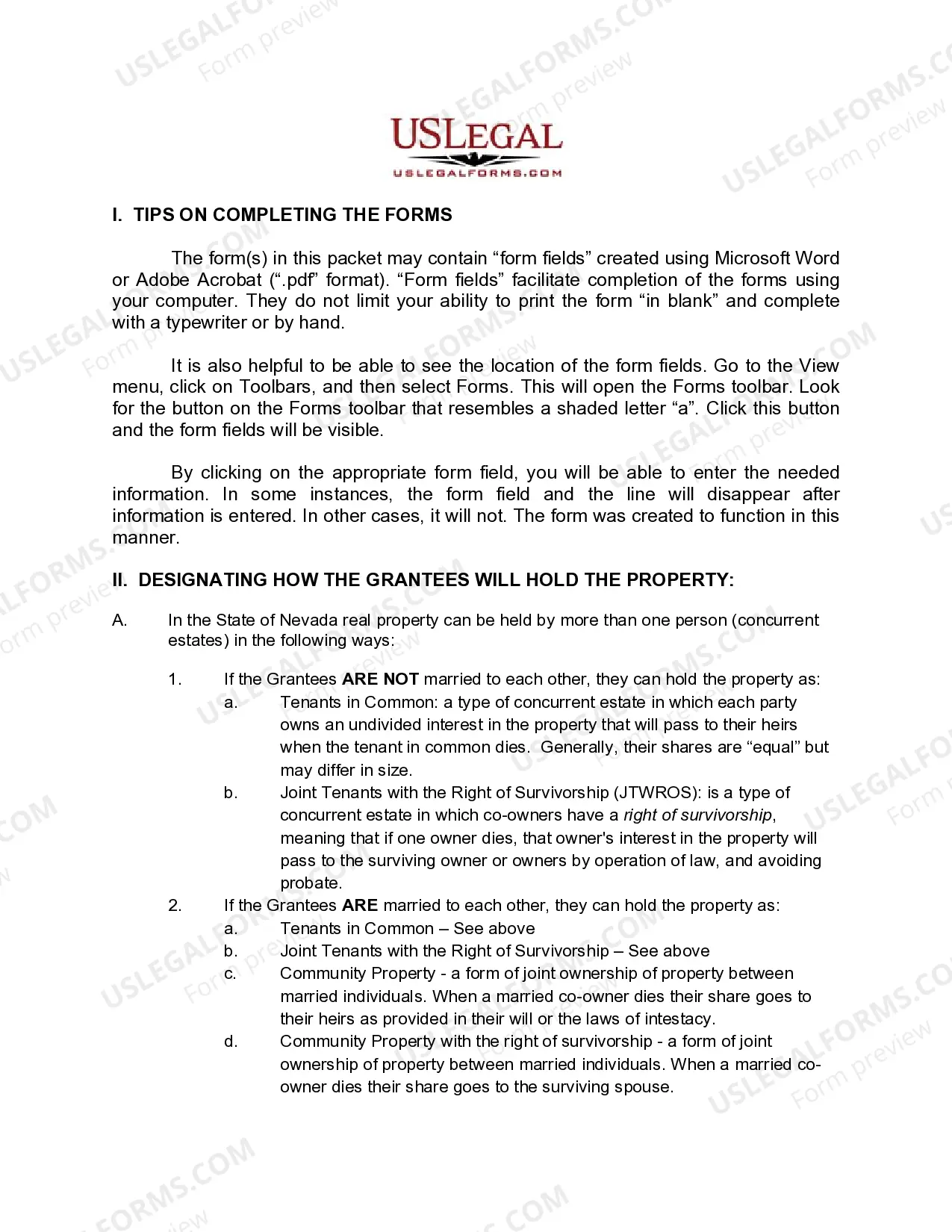 Preview Quitclaim Deed - Trust to Husband and Wife / Two Individuals