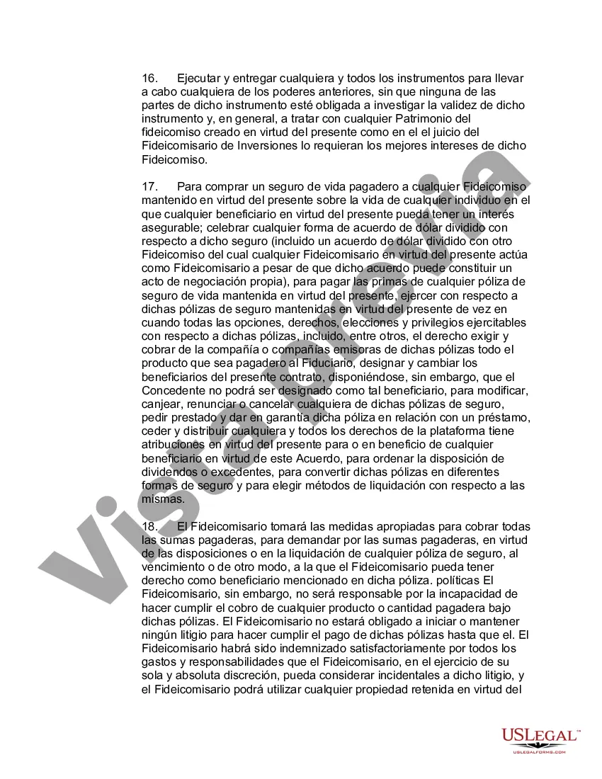 Preview Fideicomiso de protección de activos de Nevada