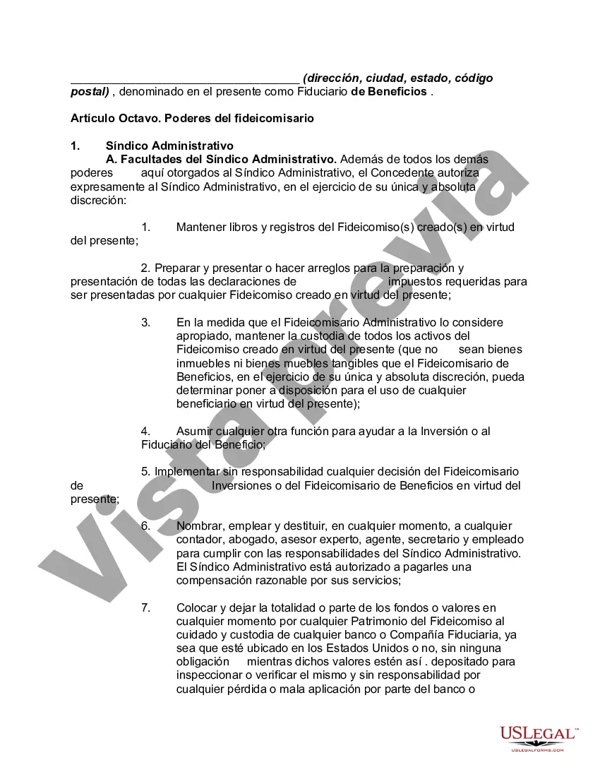 Preview Fideicomiso de protección de activos de Nevada