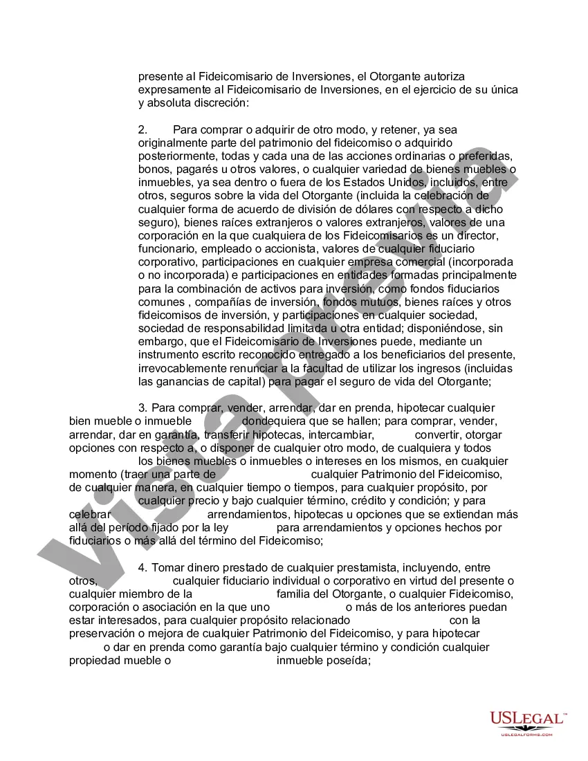 Preview Fideicomiso de protección de activos de Nevada