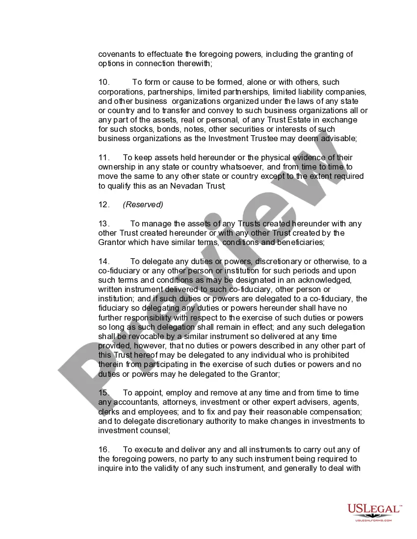 Preview Nevada Asset Protection Trust