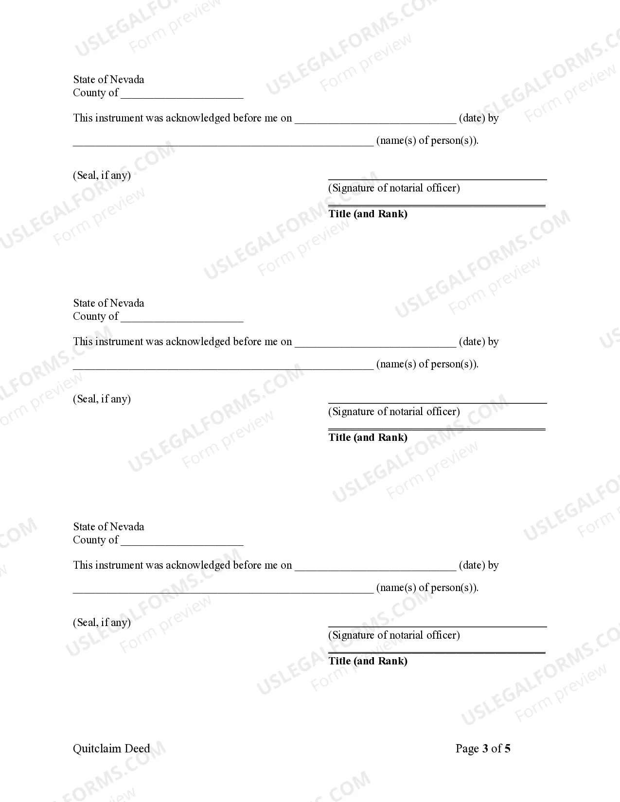 Preview Quitclaim Deed - Husband, Wife and Two Individual Grantors to Husband and Wife