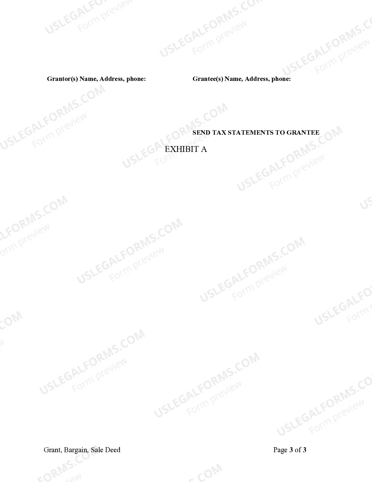 Preview Grant, Bargain, Sale Deed - Two Individuals to LLC