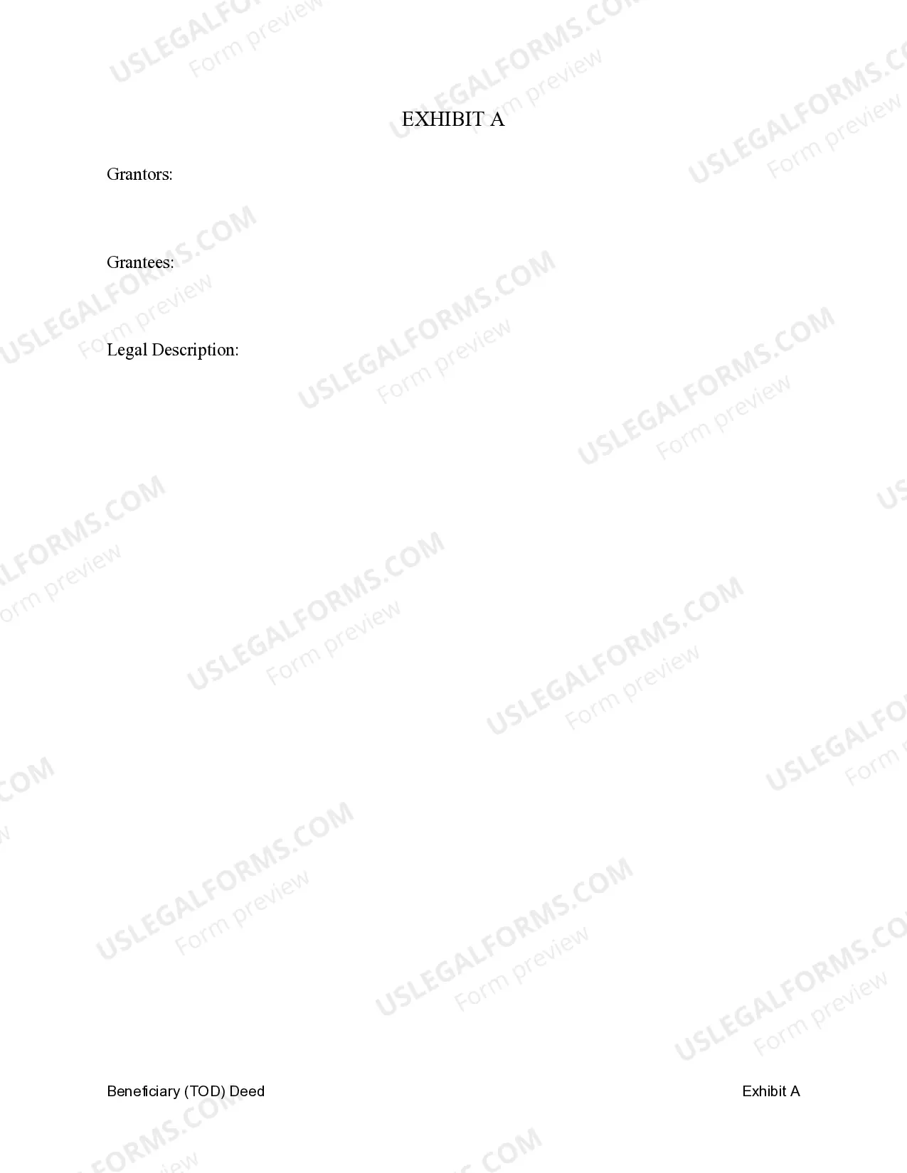 Preview Transfer on Death Deed or TOD - Beneficiary Deed from Husband and Wife / Two Individuals to Husband and Wife / Two Individuals