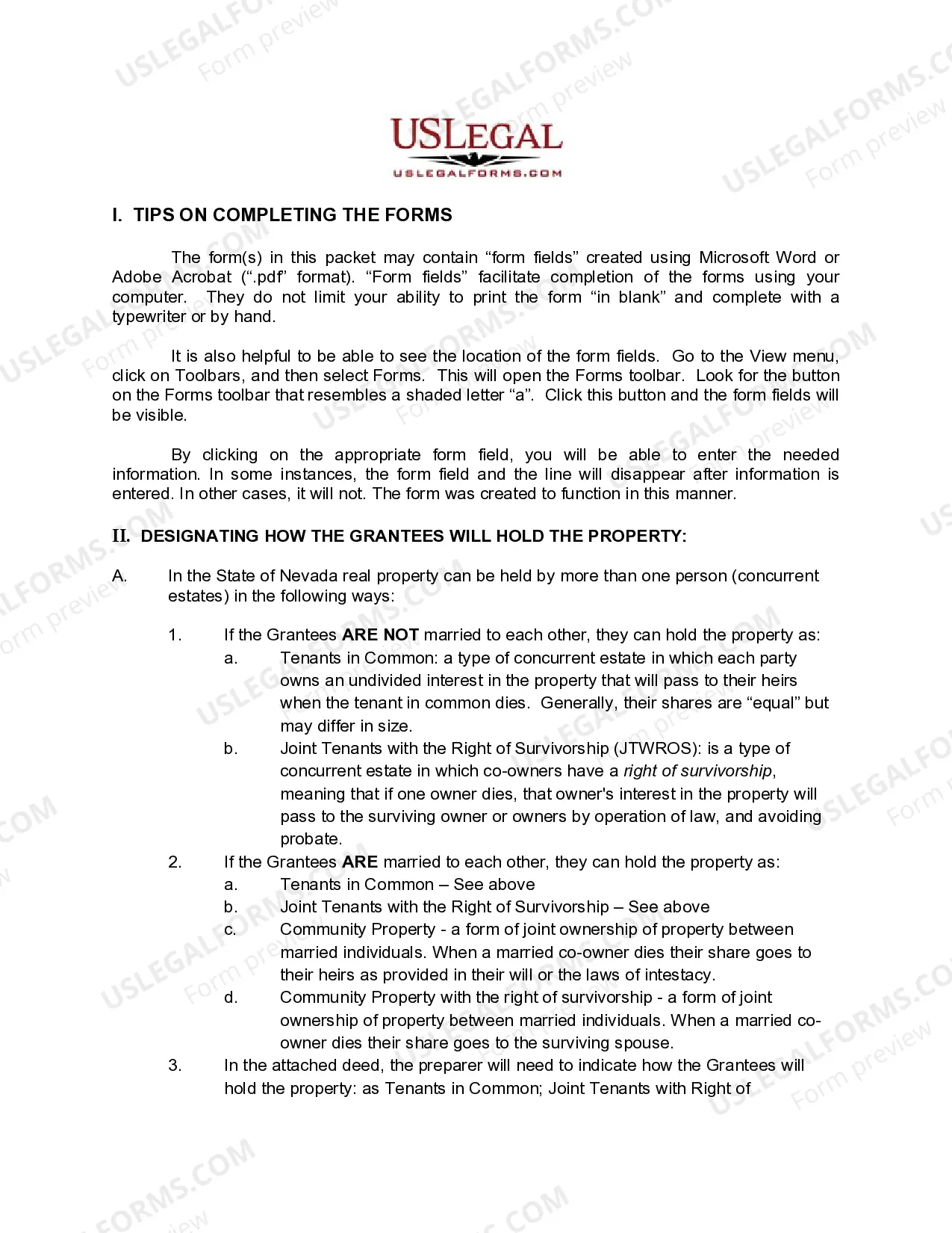 Preview Quitclaim Deed - Time Share from Two Individuals / Husband and Wife to Two Individuals / Husband and Wife