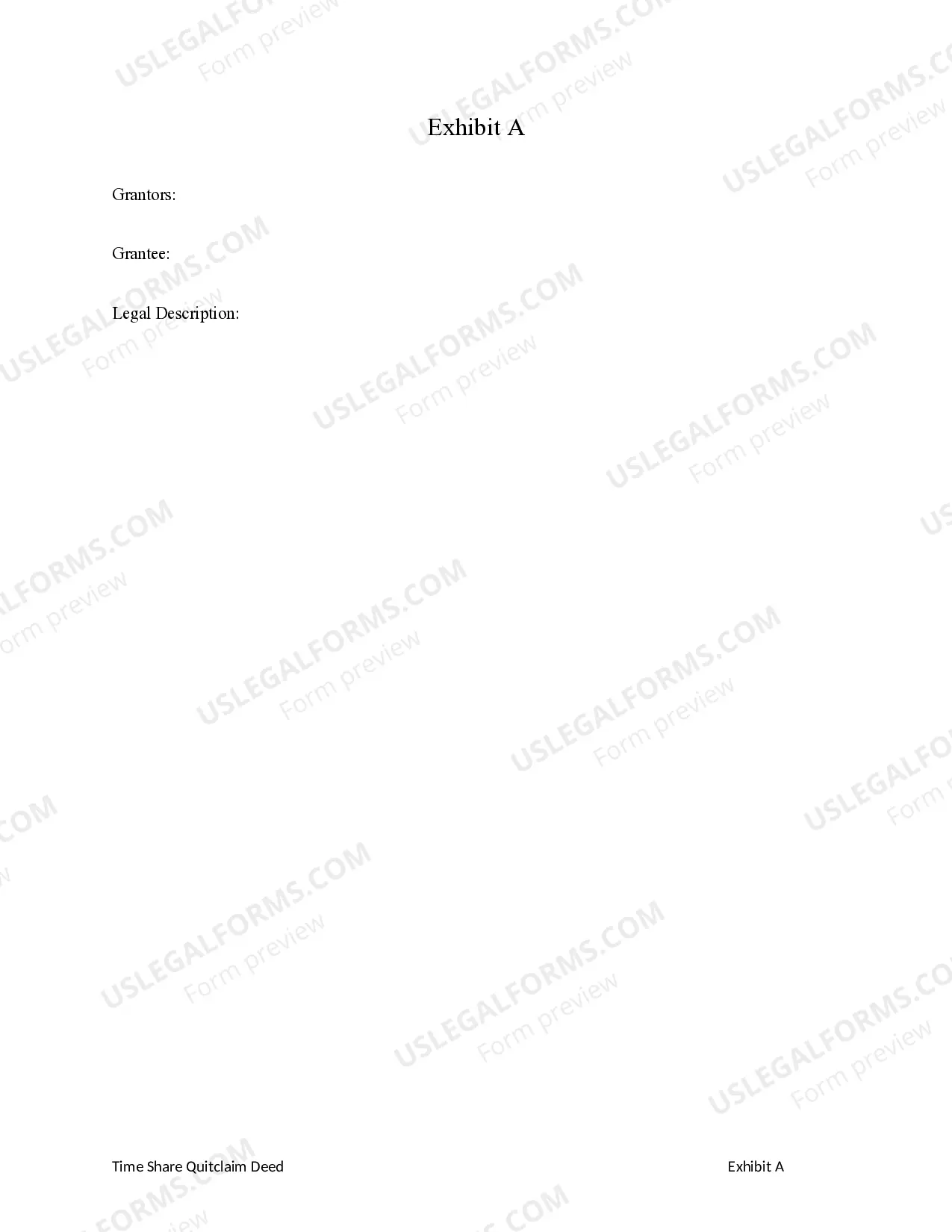 Preview Quitclaim Deed from a Limited Liability Company to a Limited Liability Company