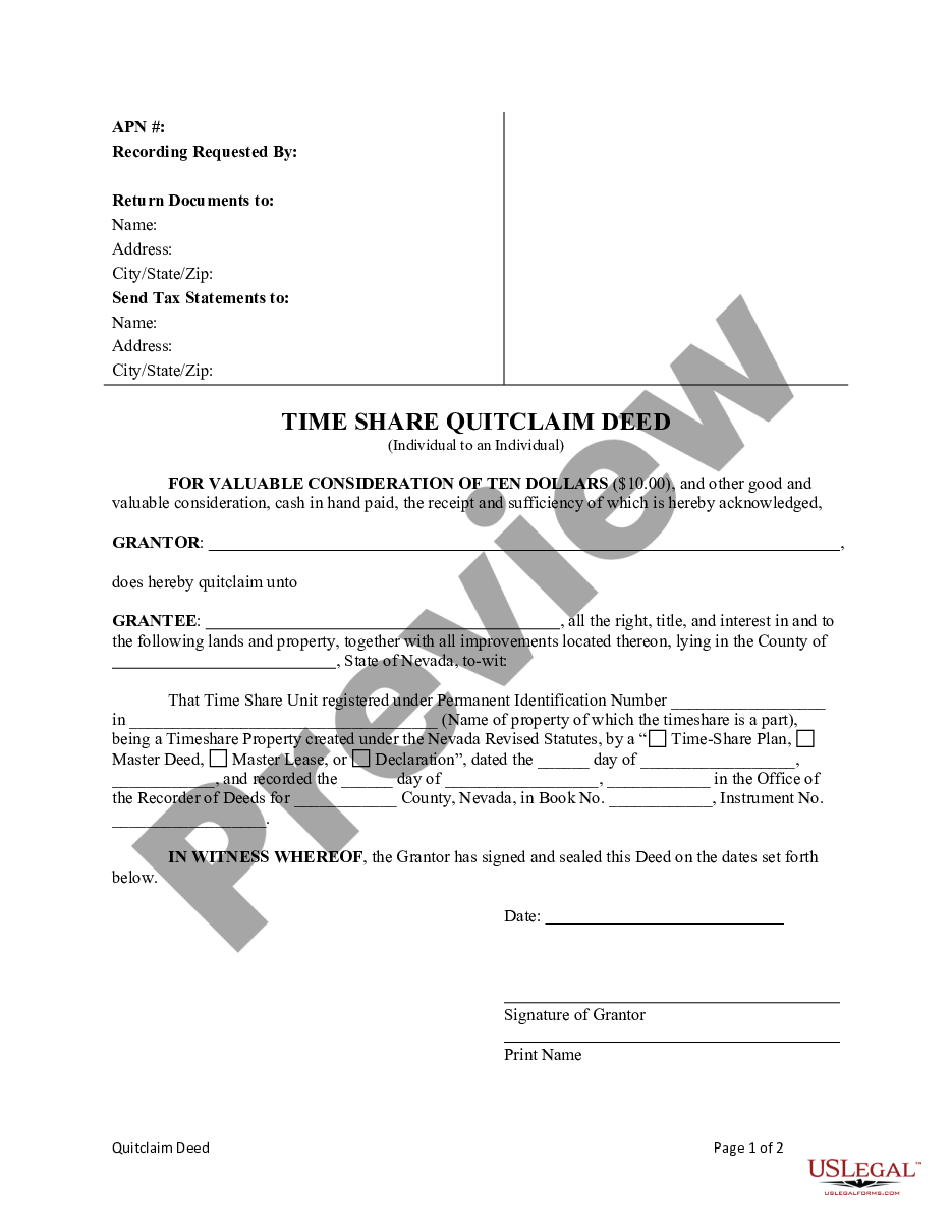 nevada-quitclaim-deed-for-timeshare-property-from-individuals-to