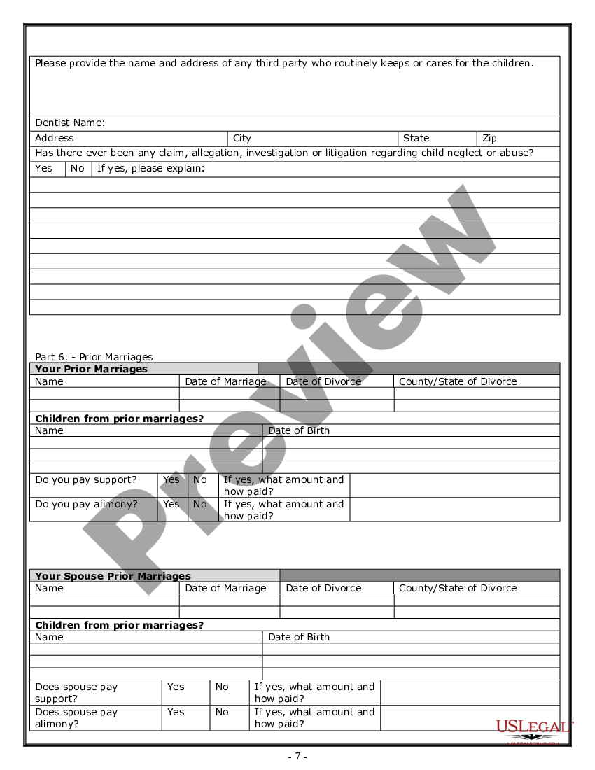 Nevada Divorce Worksheet And Law Summary For Contested Or Uncontested Case Of Over 25 Pages Nv 9954