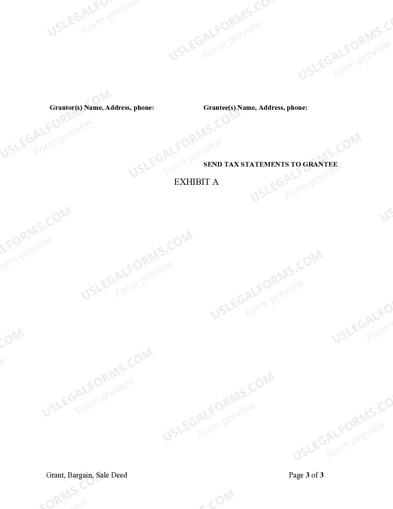 Preview Grant, Bargain, Sale Deed from Husband and Wife to LLC