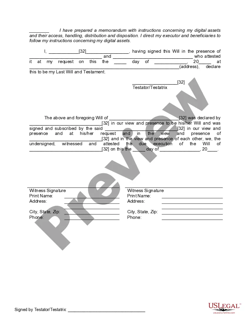 Preview Mutual Wills containing Last Will and Testaments for Man and Woman living together not Married with No Children