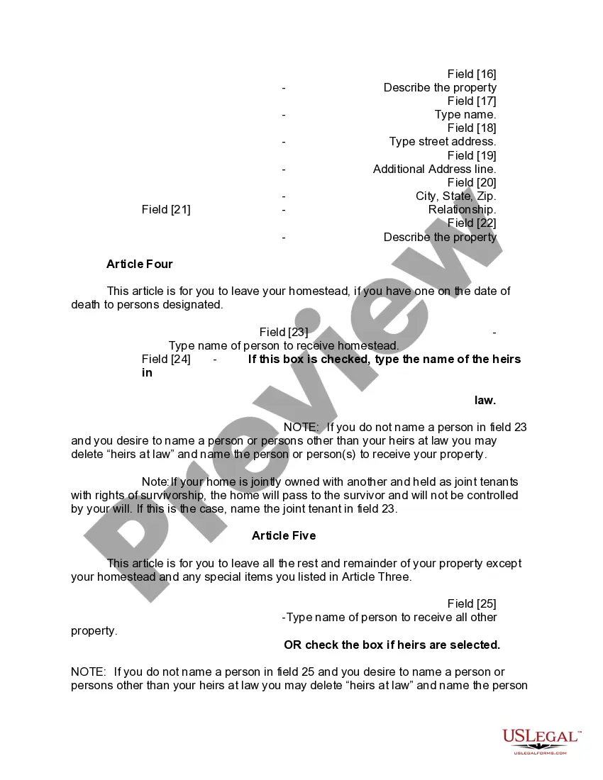 Preview Mutual Wills containing Last Will and Testaments for Man and Woman living together not Married with No Children