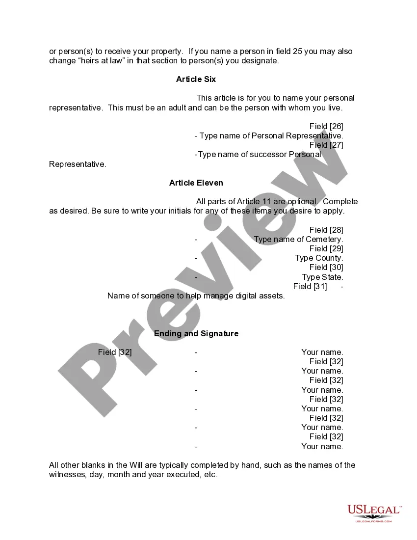 Preview Mutual Wills containing Last Will and Testaments for Man and Woman living together not Married with No Children