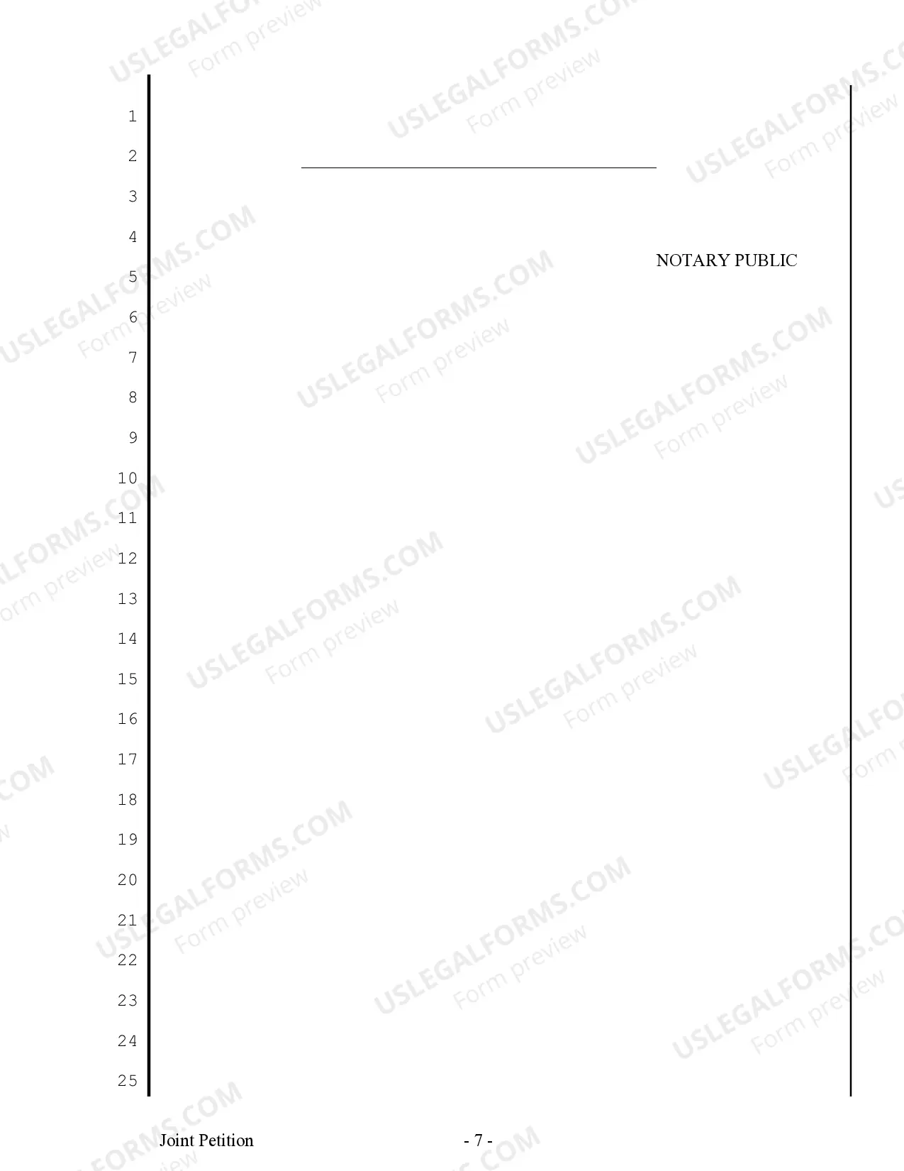 Preview Joint Petition for Summary Decree of Divorce for People with Adult or No Children