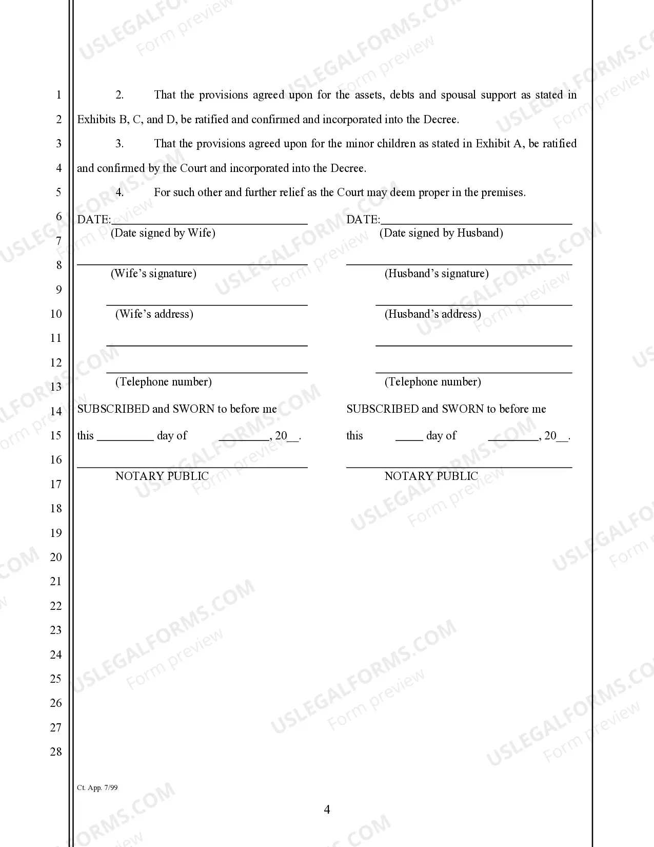 Preview Joint Petition for Divorce with Minor Children