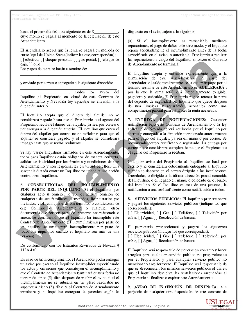 Preview Contrato de arrendamiento de alquiler residencial