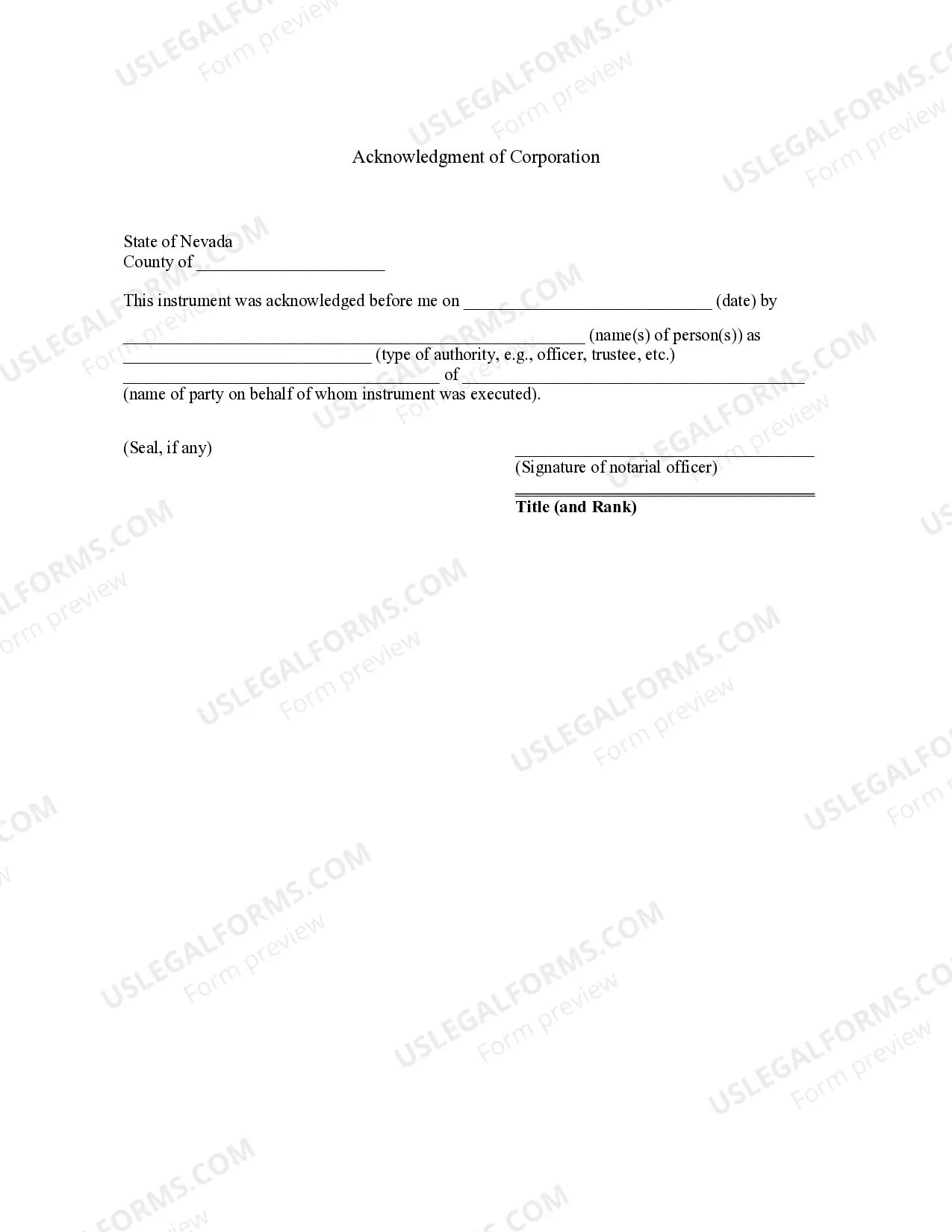 Preview Bill of Sale without Warranty by Corporate Seller