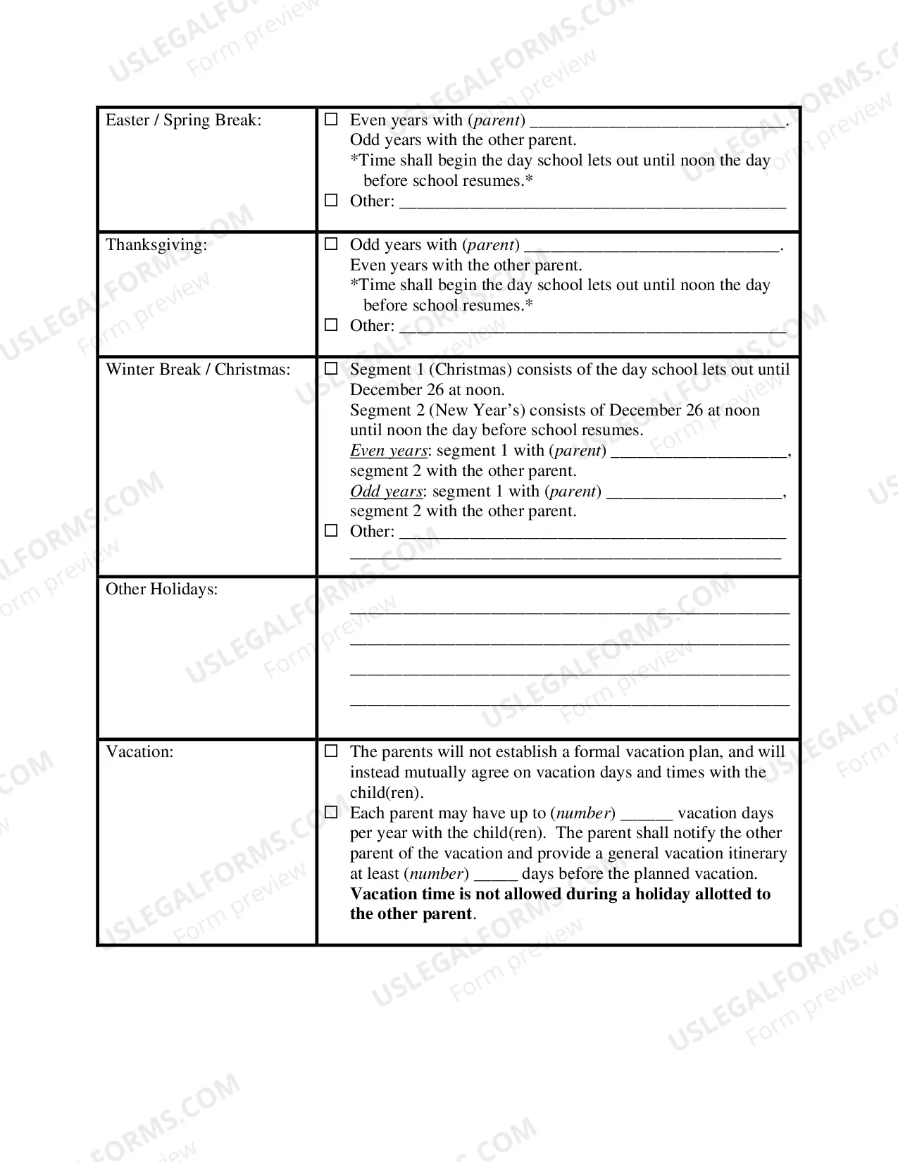 Preview Complaint for Custody and UCCJEA Declaration - Clark County