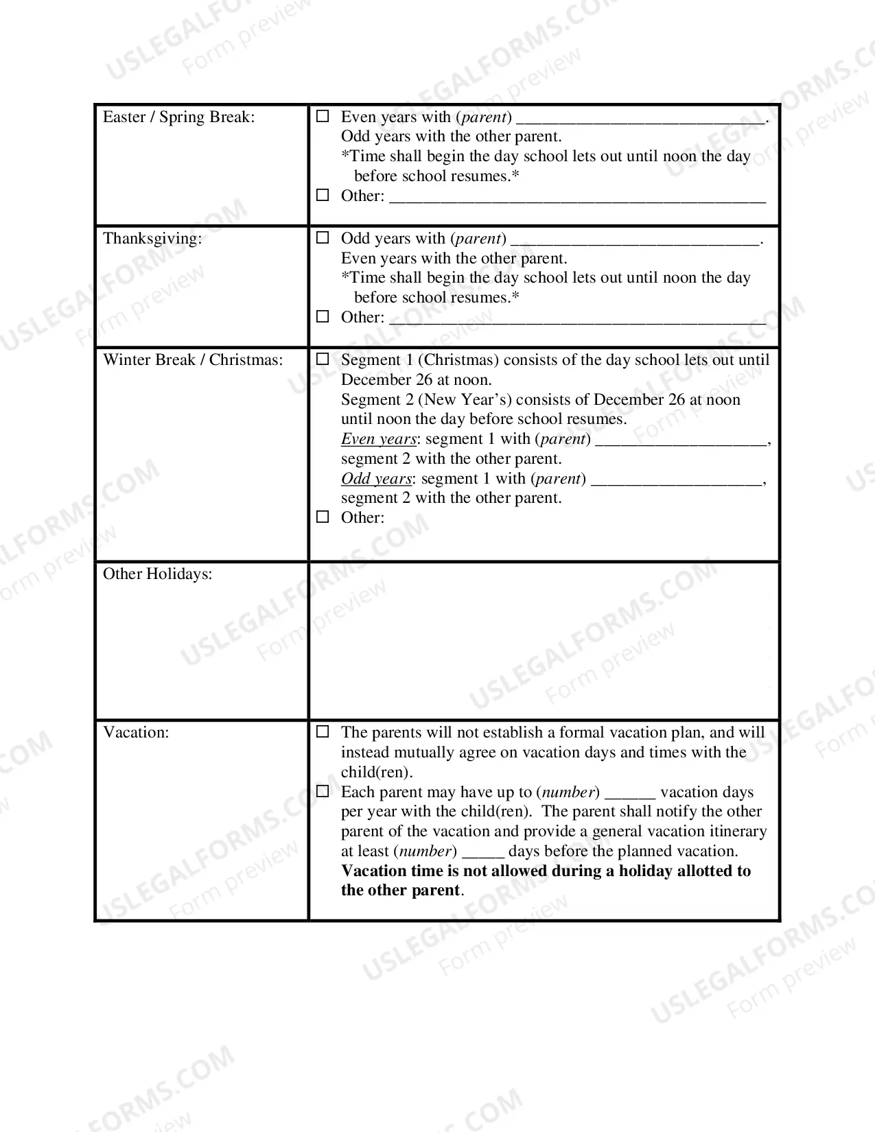 Preview Custody Decree - Clark County