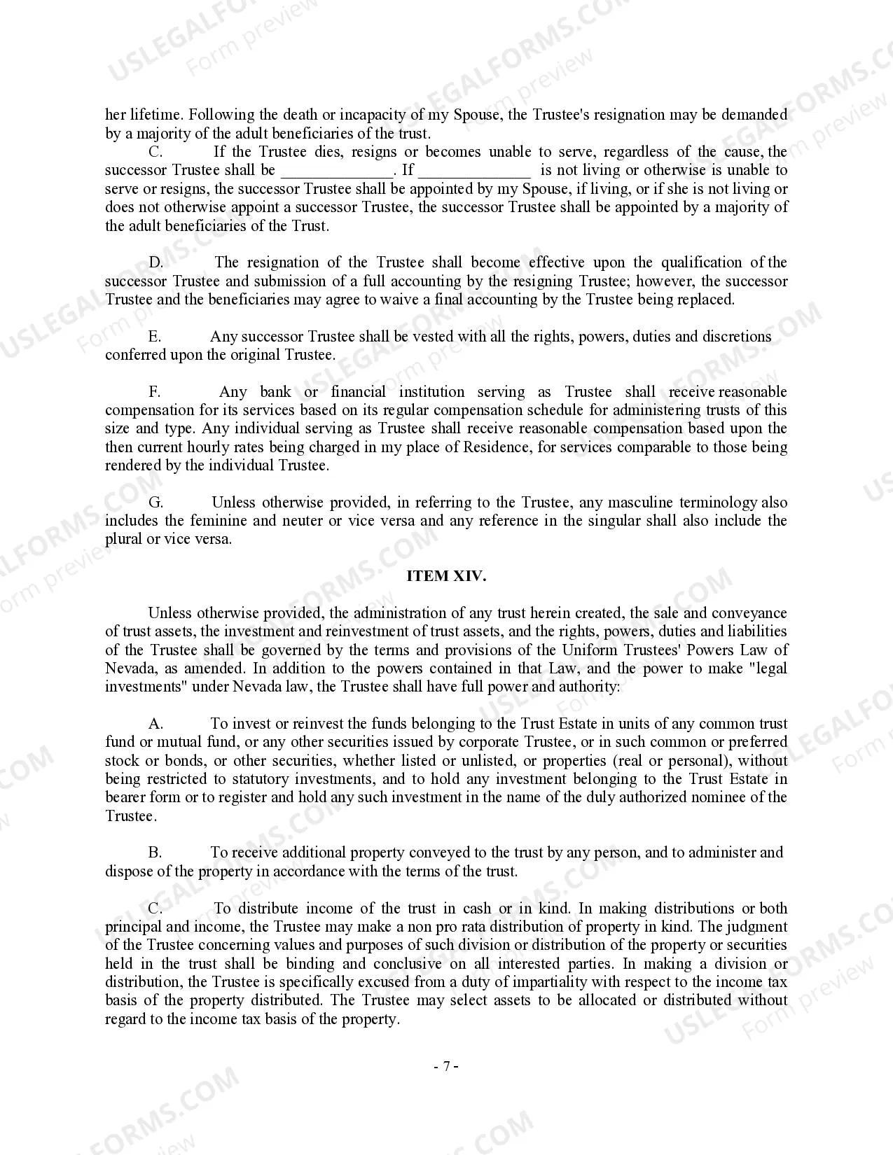 Preview Complex Will with Credit Shelter Marital Trust for Large Estates