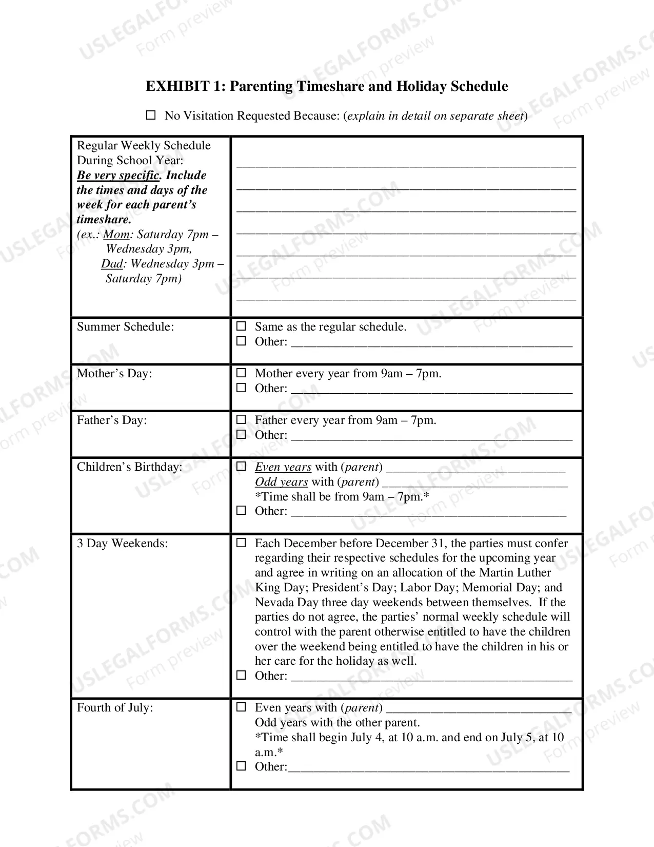 Preview Answer and Counterclaim for Custody or Paternity and UCCJEA Declaration